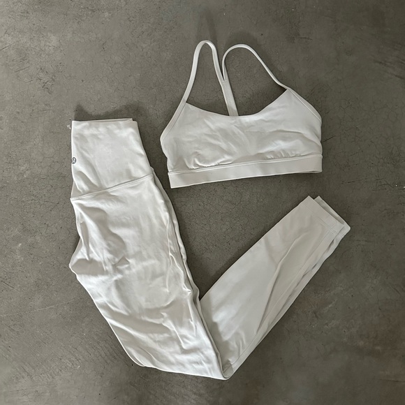 lululemon align set in bone sz 4 - Picture 1 of 1